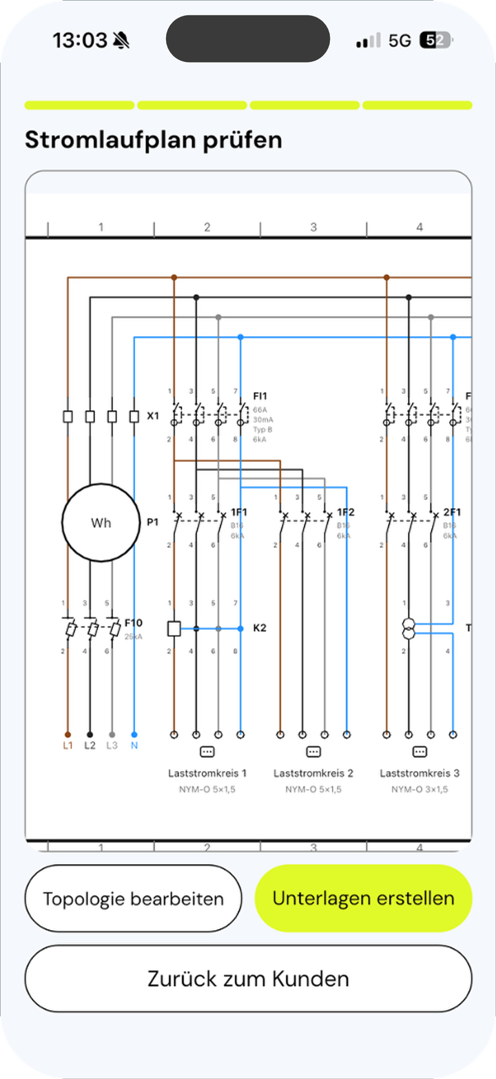 autowire App: fertigen Stromlaufplan prüfen und als PDF exportieren